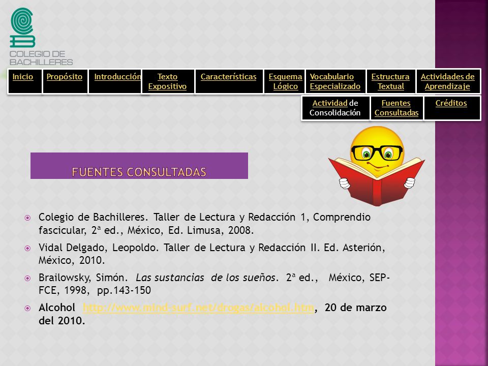Inicio Propósito. Introducción. Texto Expositivo. Esquema Lógico. Vocabulario Especializado. Estructura Textual.