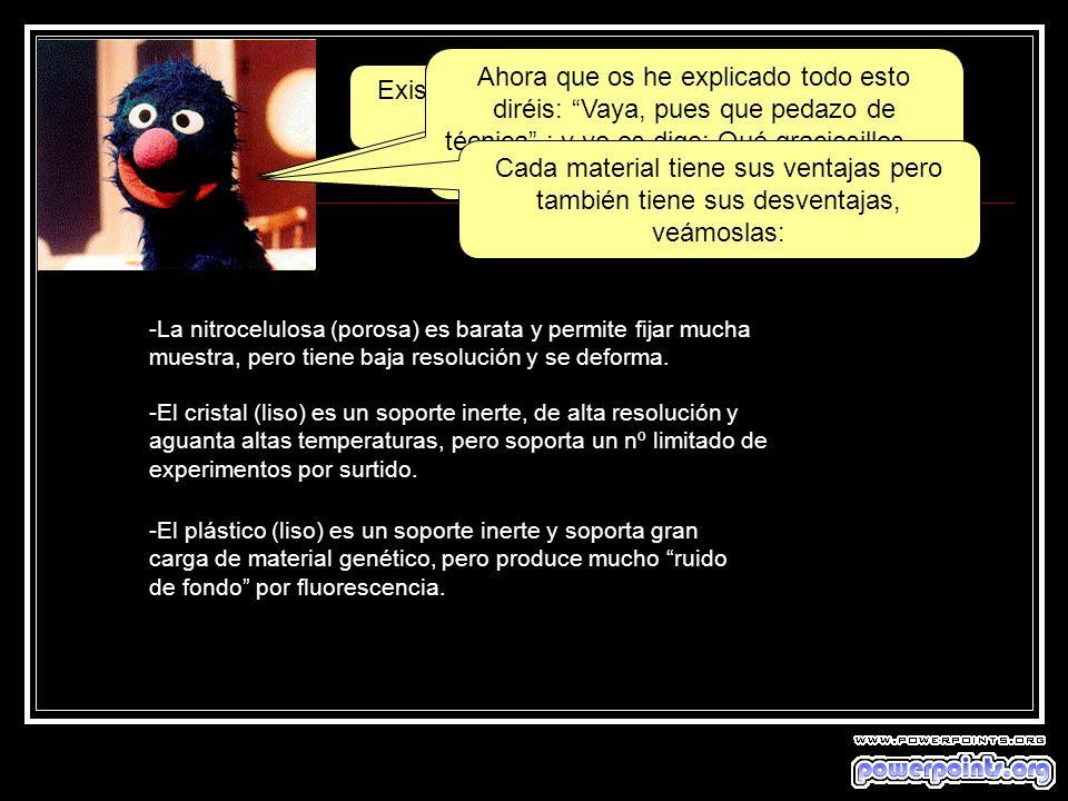 Existen dos tipos de soporte: los porosos y los no porosos.