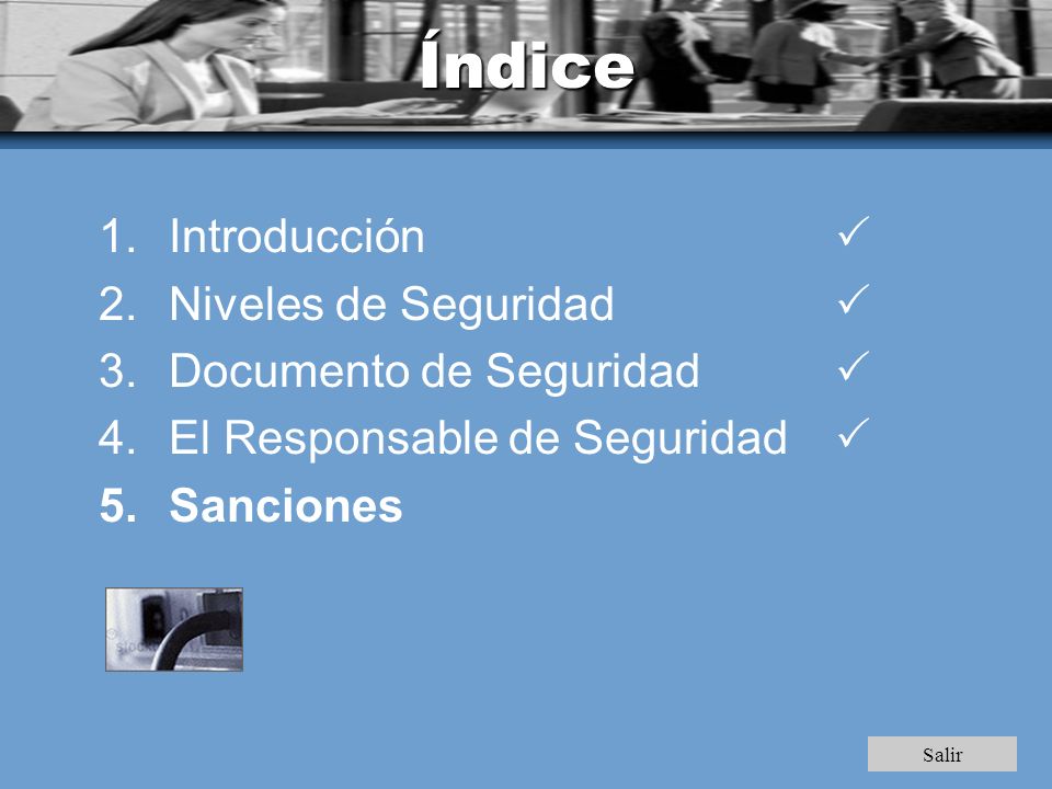 Índice Introducción  Niveles de Seguridad  Documento de Seguridad 
