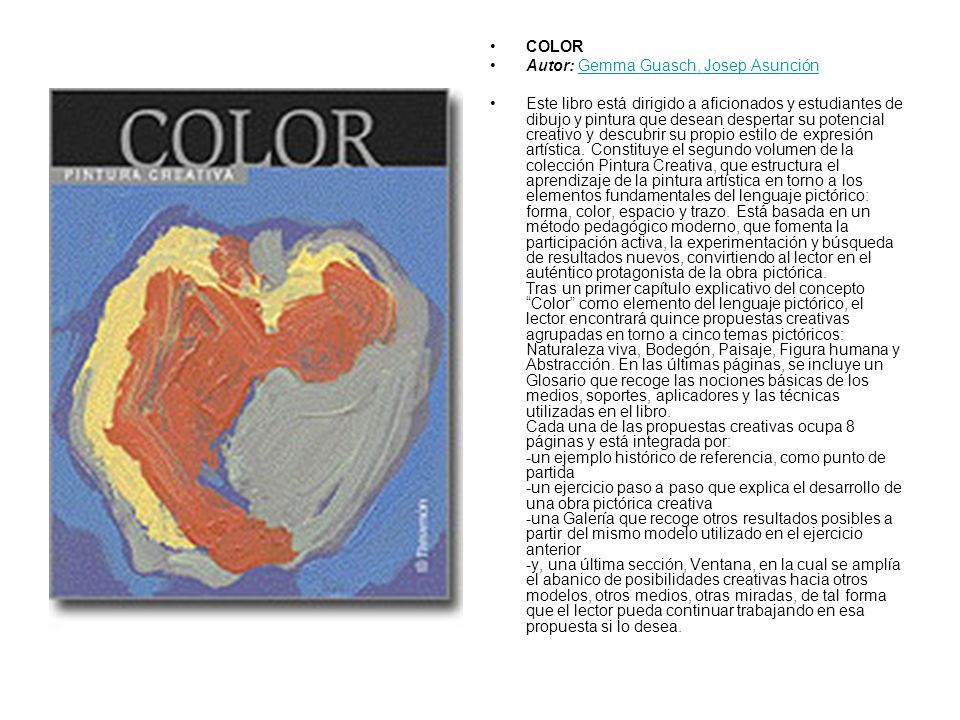 COLOR Autor: Gemma Guasch, Josep Asunción.