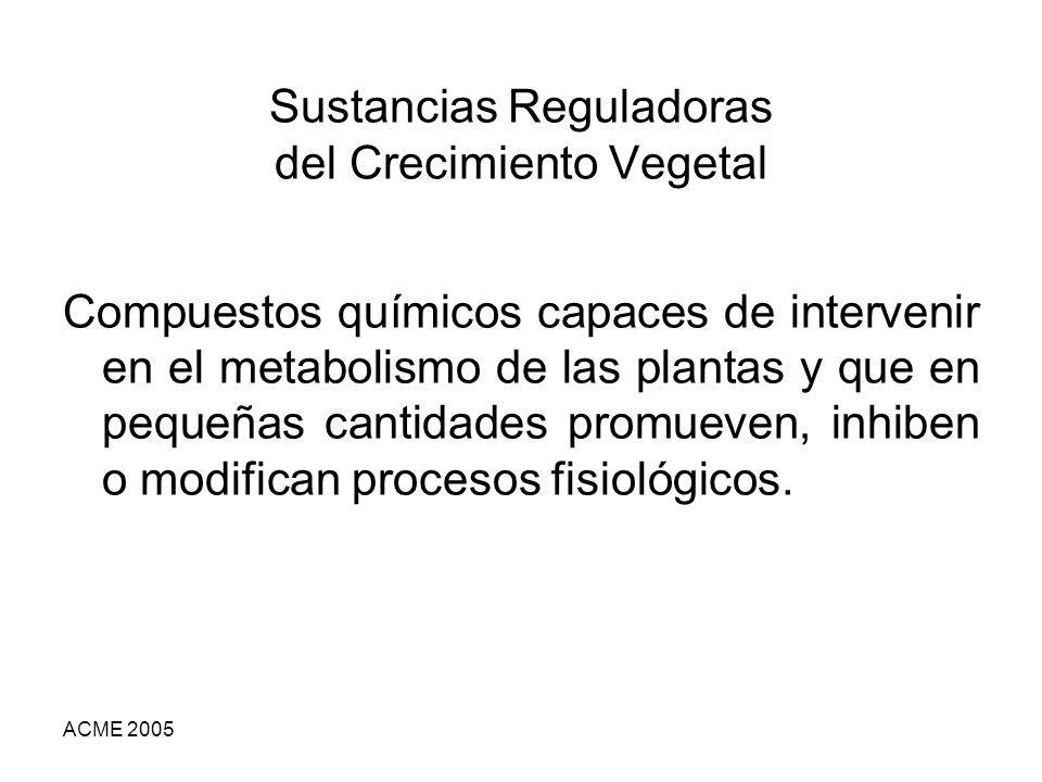 Sustancias Reguladoras del Crecimiento Vegetal