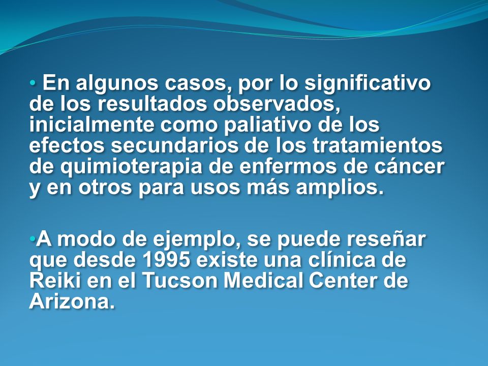 En algunos casos, por lo significativo de los resultados observados, inicialmente como paliativo de los efectos secundarios de los tratamientos de quimioterapia de enfermos de cáncer y en otros para usos más amplios.
