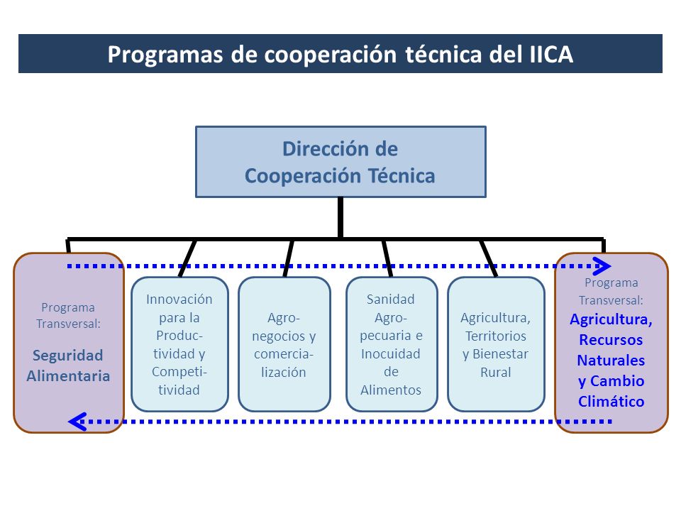 Programas de cooperación técnica del IICA