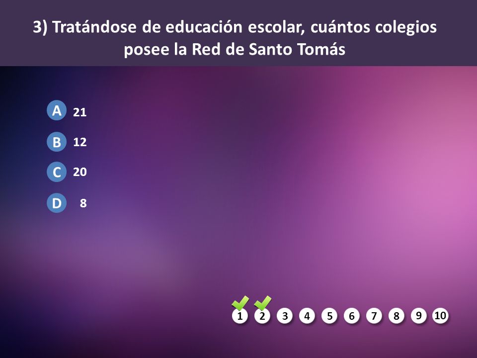 3) Tratándose de educación escolar, cuántos colegios posee la Red de Santo Tomás
