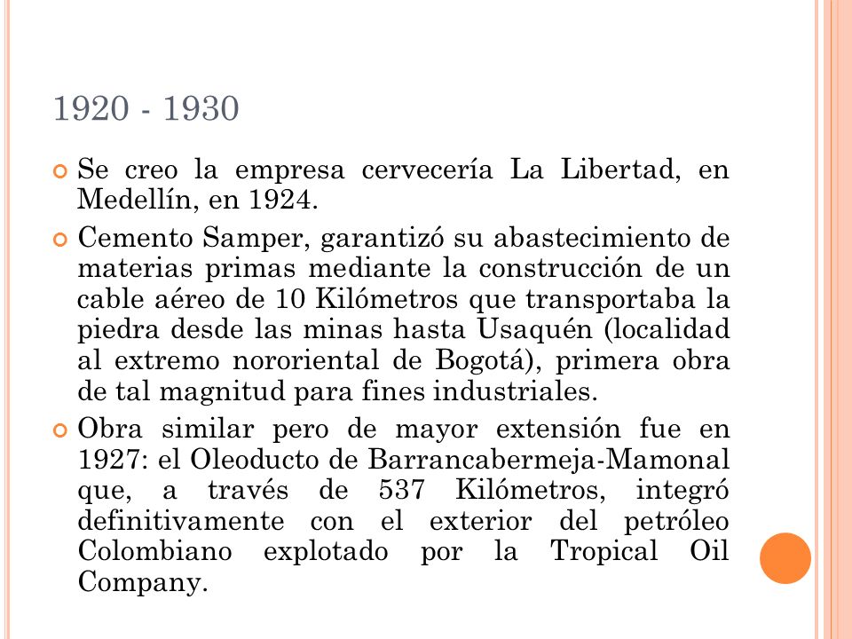 Se creo la empresa cervecería La Libertad, en Medellín, en