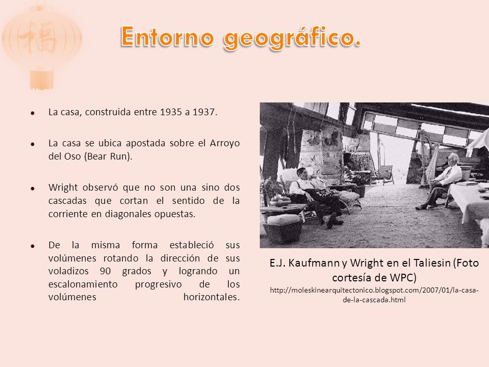 E.J. Kaufmann y Wright en el Taliesin (Foto cortesía de WPC)
