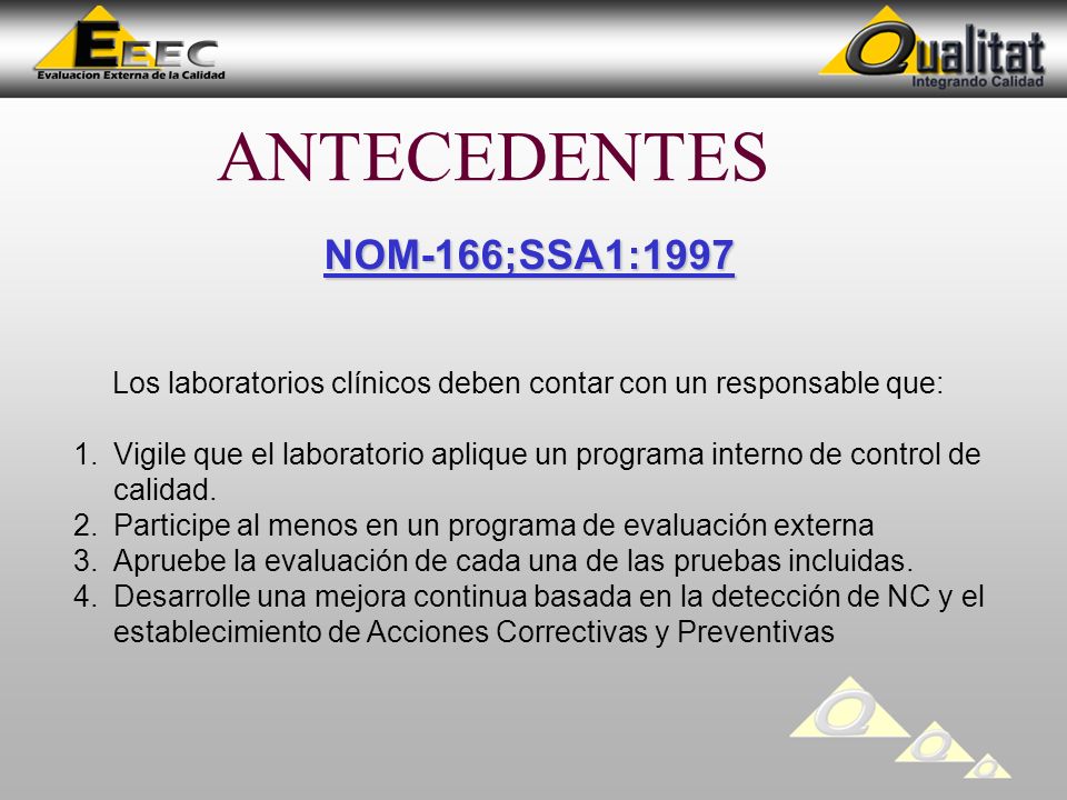 Los laboratorios clínicos deben contar con un responsable que: