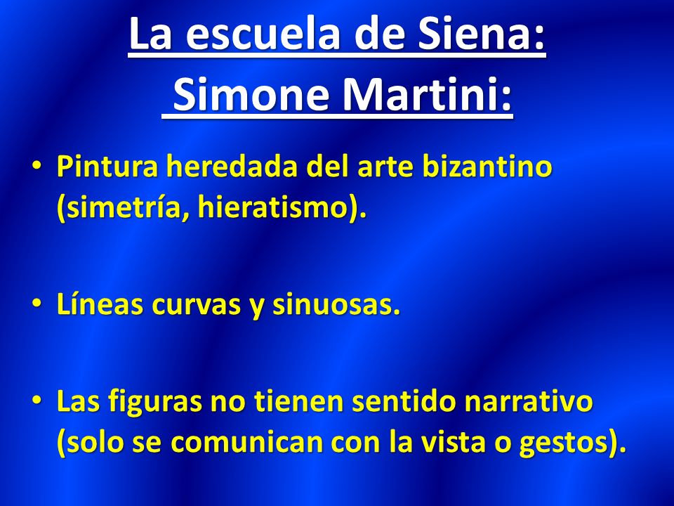 La escuela de Siena: Simone Martini: