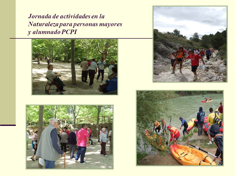 Jornada de actividades en la Naturaleza para personas mayores y alumnado PCPI