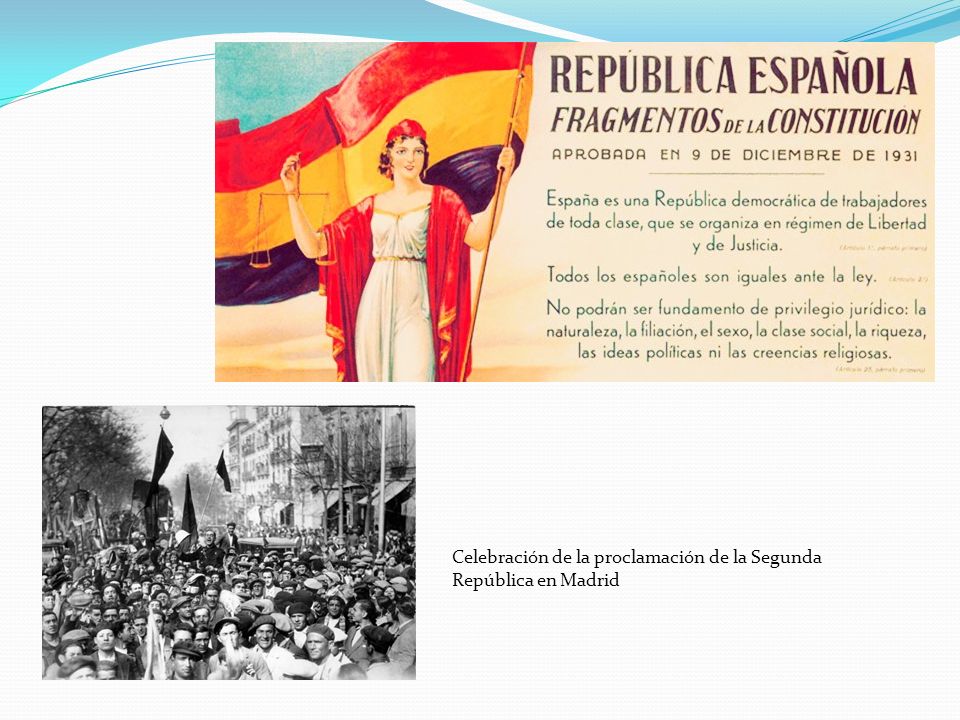 Celebración de la proclamación de la Segunda República en Madrid