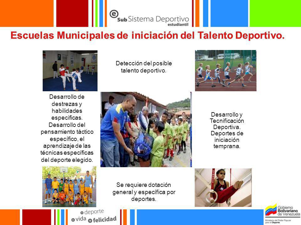Escuelas Municipales de iniciación del Talento Deportivo.