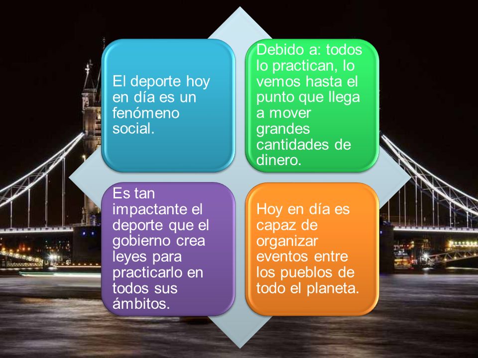 El deporte hoy en día es un fenómeno social.