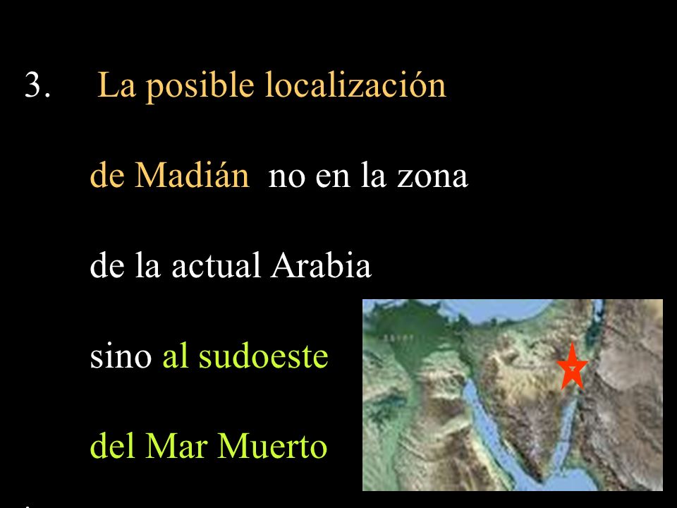 La posible localización de Madián no en la zona de la actual Arabia