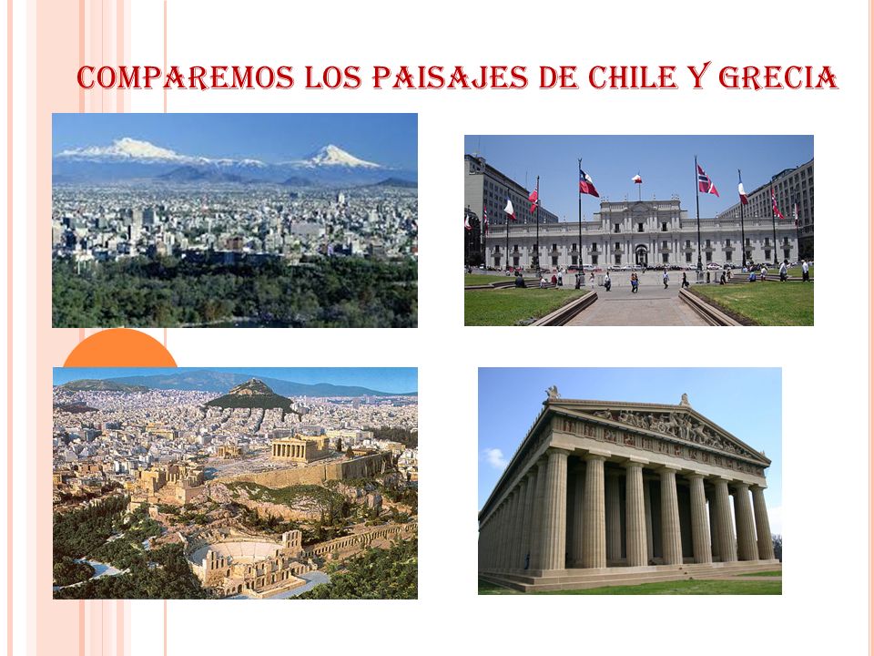 Comparemos los paisajes de Chile y Grecia