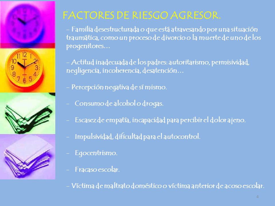FACTORES DE RIESGO AGRESOR.