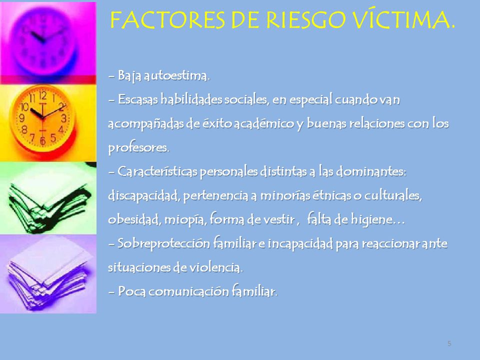 FACTORES DE RIESGO VÍCTIMA.
