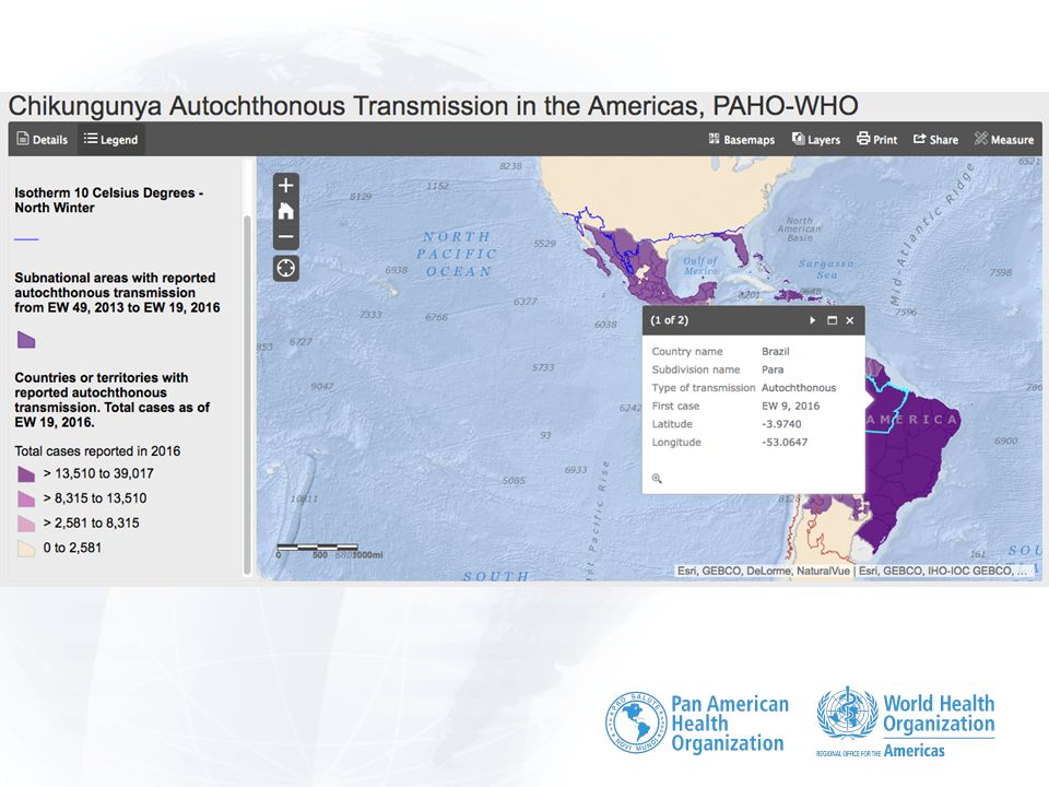 Chikungunya Participación de Costa Rica, Cuba, Dominican Republic, Ecuador, El Salvador, Guatemala, Honduras, México, Nicaragua, Panama and Peru.