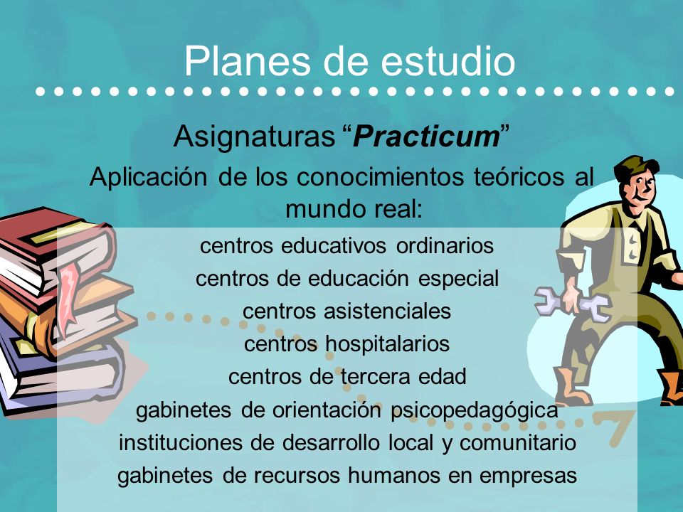 Planes de estudio Asignaturas Practicum