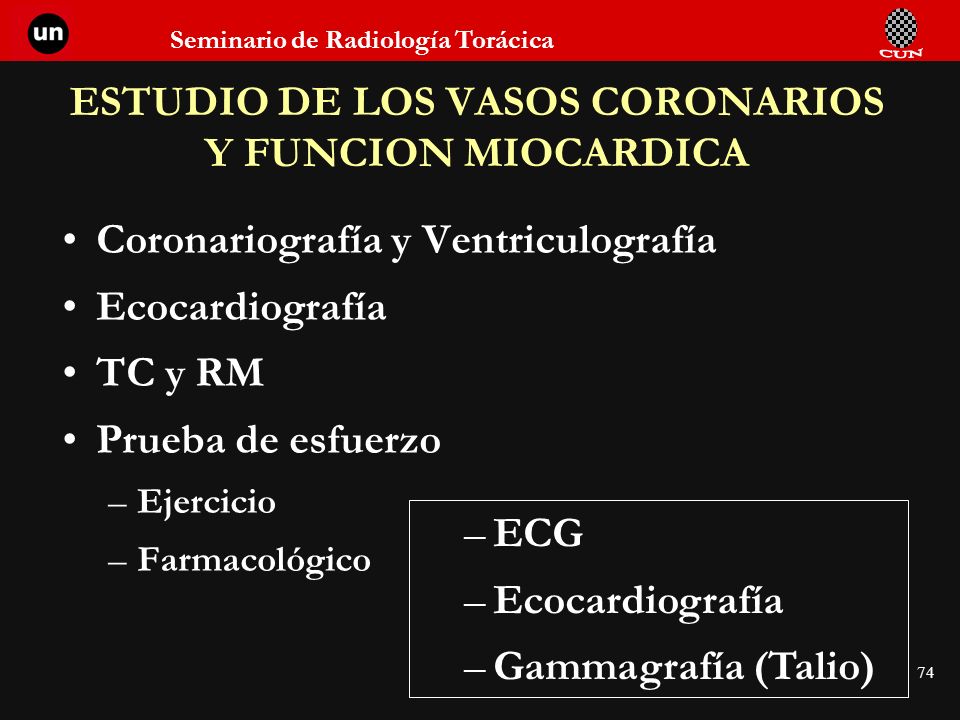 ESTUDIO DE LOS VASOS CORONARIOS Y FUNCION MIOCARDICA