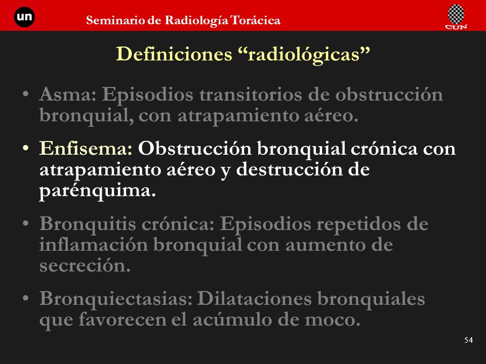 Definiciones radiológicas