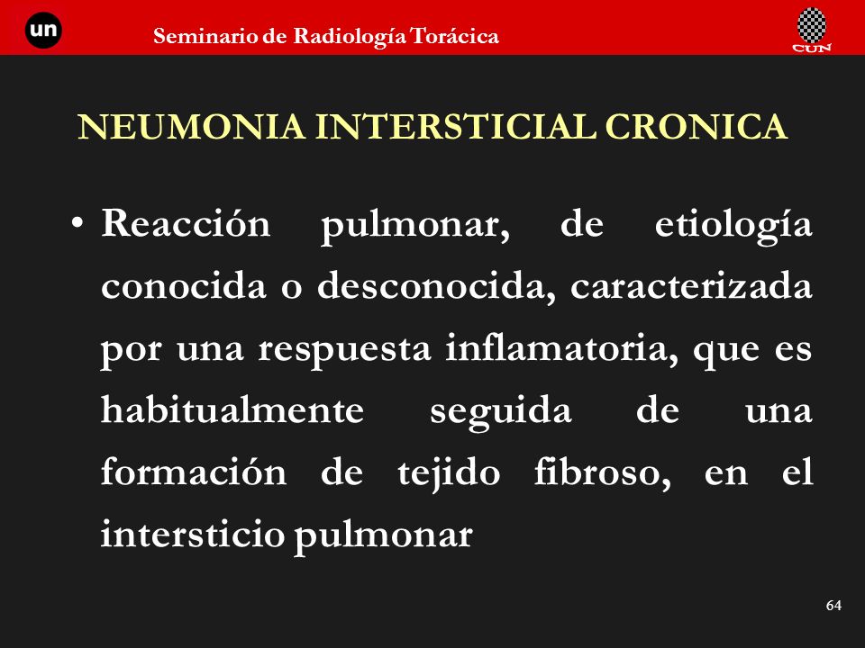 NEUMONIA INTERSTICIAL CRONICA