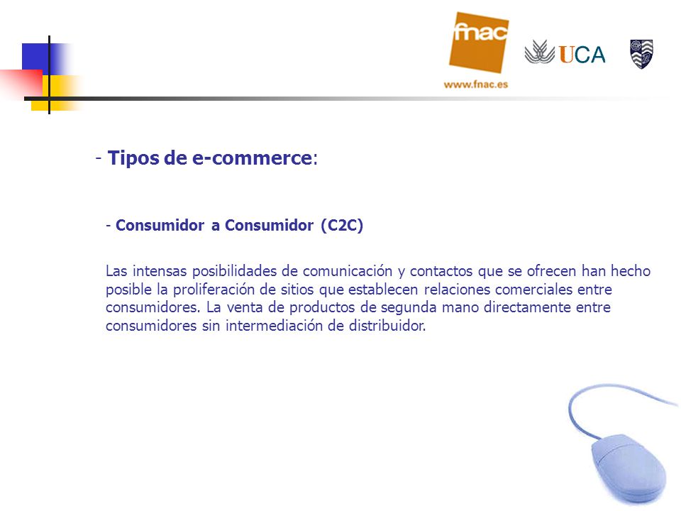Tipos de e-commerce: Consumidor a Consumidor (C2C)