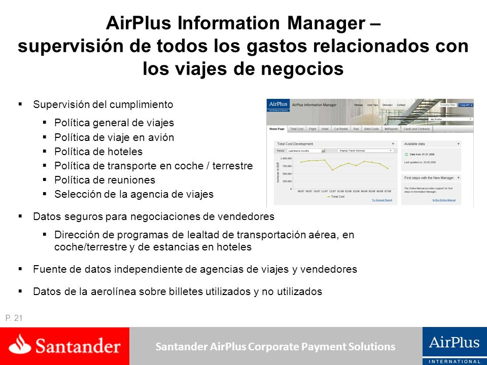 AirPlus Information Manager – supervisión de todos los gastos relacionados con los viajes de negocios
