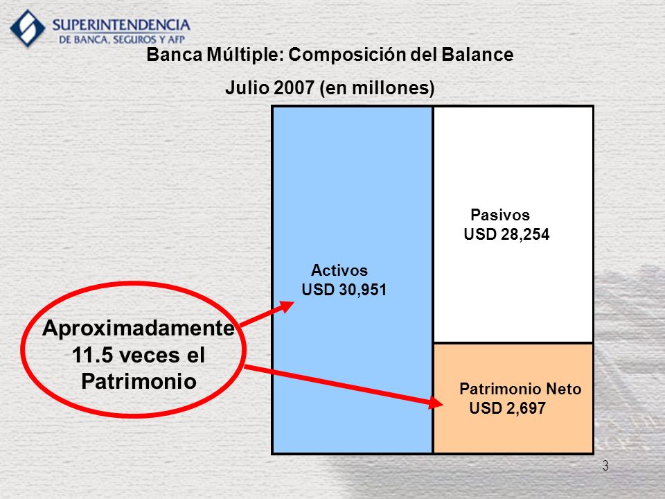 Aproximadamente 11.5 veces el Patrimonio