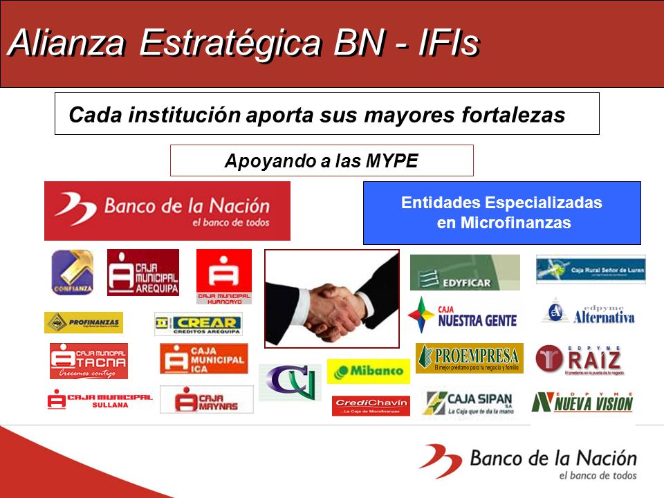 Alianza Estratégica BN - IFIs