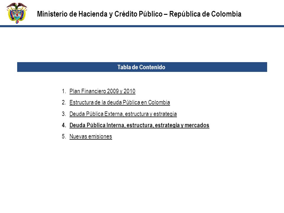 Ministerio de Hacienda y Crédito Público – República de Colombia