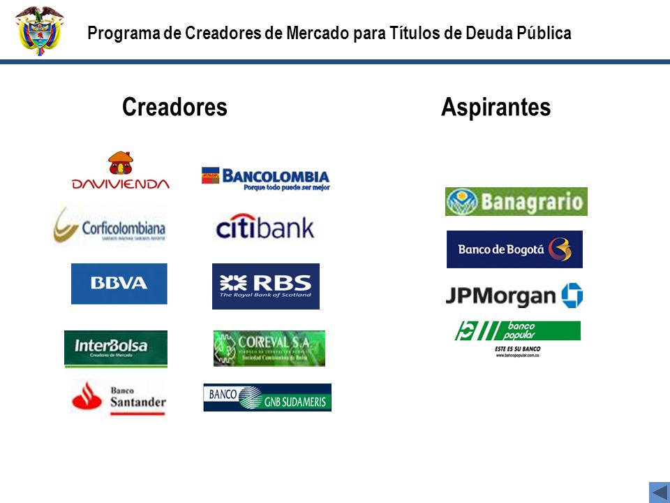 Programa de Creadores de Mercado para Títulos de Deuda Pública