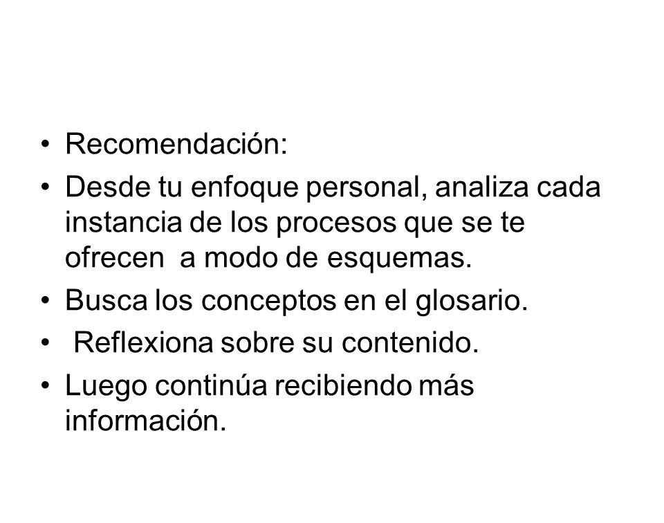 Busca los conceptos en el glosario. Reflexiona sobre su contenido.