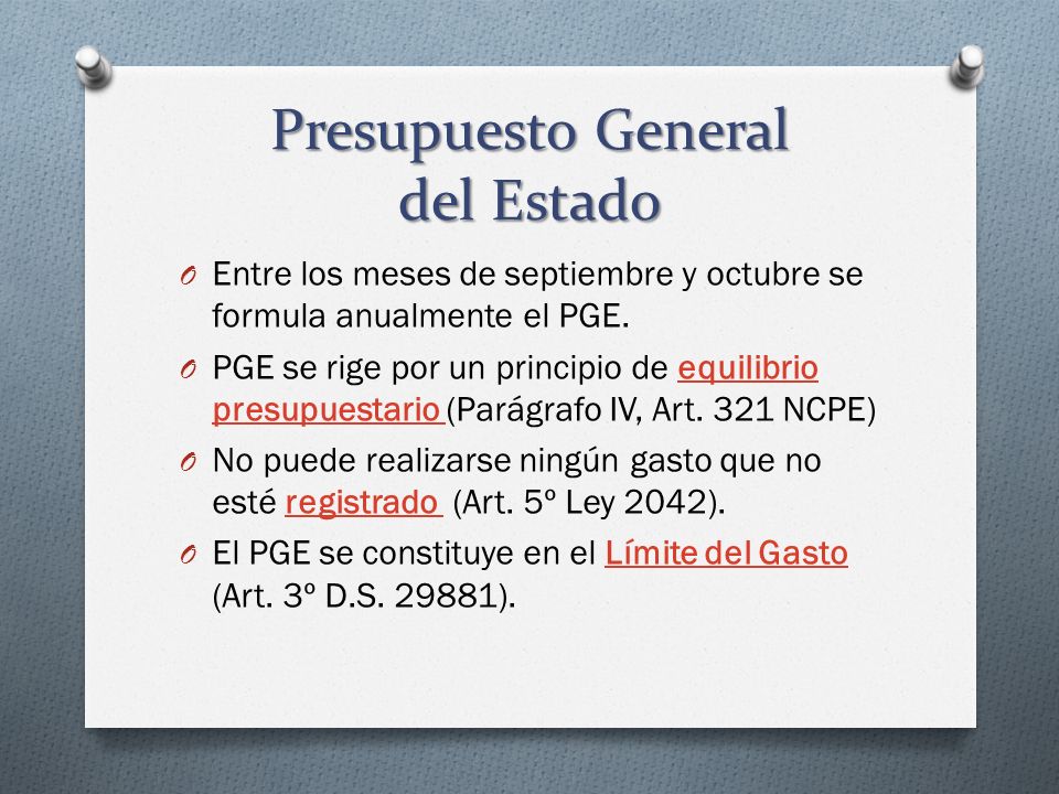 Presupuesto General del Estado