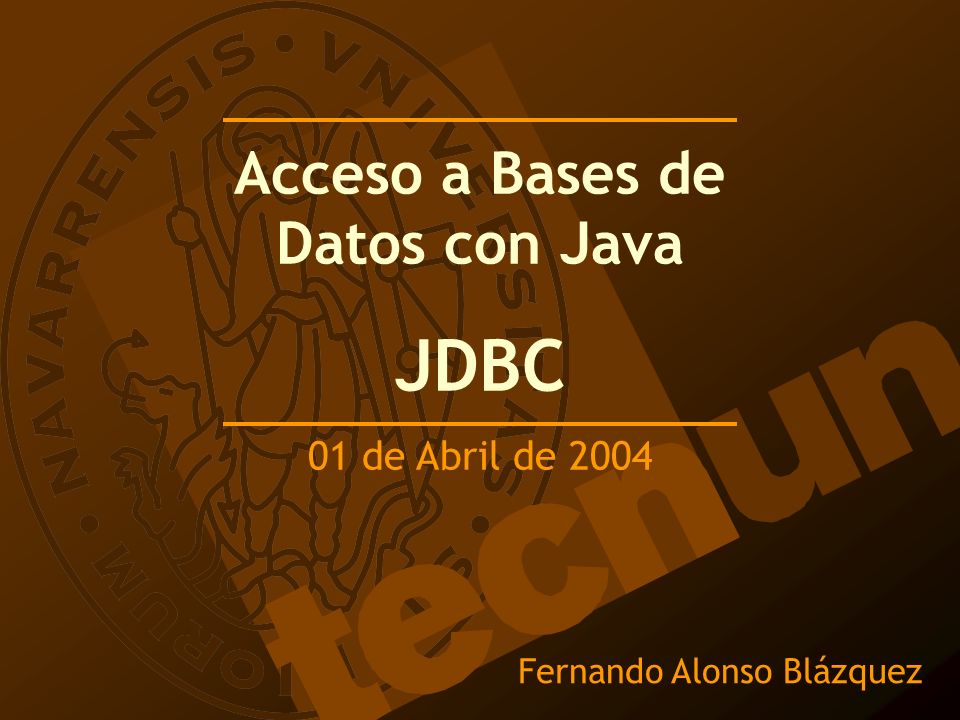 Acceso a Bases de Datos con Java