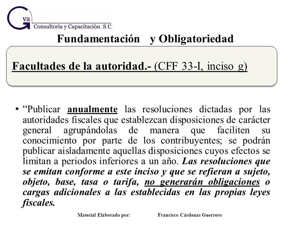 Fundamentación y Obligatoriedad