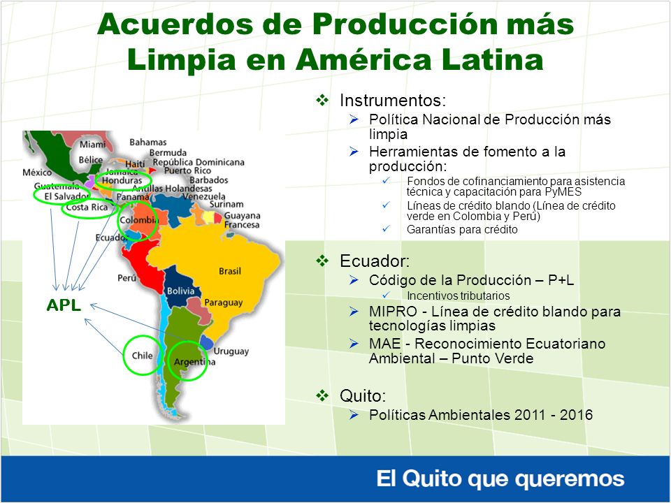 Acuerdos de Producción más Limpia en América Latina