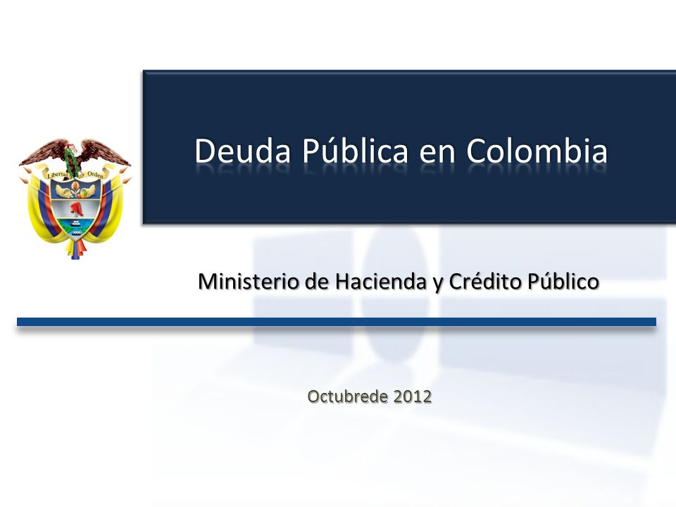 Deuda Pública en Colombia