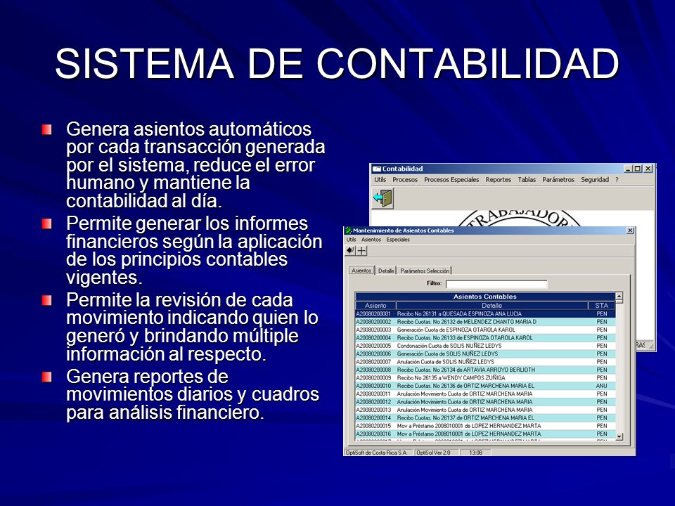 SISTEMA DE CONTABILIDAD