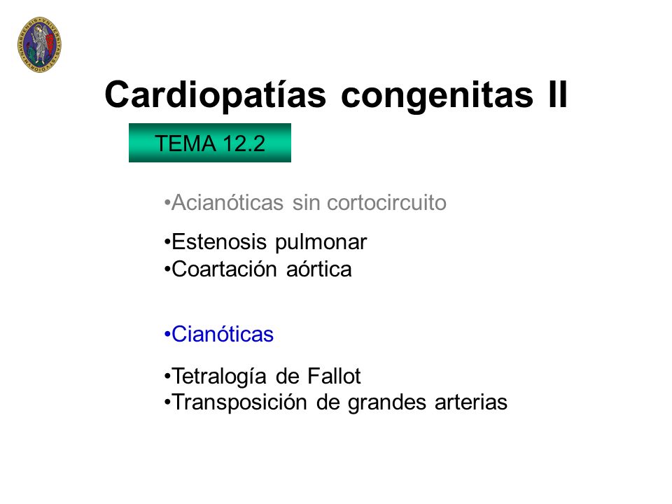 Cardiopatías congenitas II