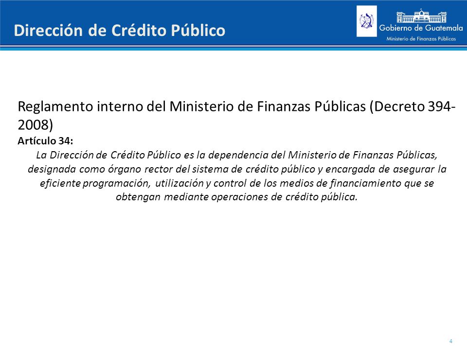 Dirección de Crédito Público