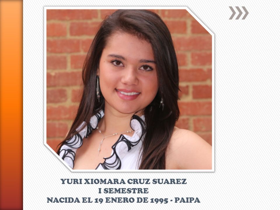 YURI XIOMARA CRUZ SUAREZ I SEMESTRE NACIDA EL 19 ENERO DE PAIPA