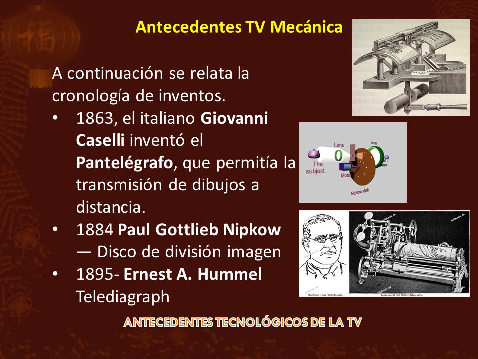 Antecedentes Tecnológicos de la TV