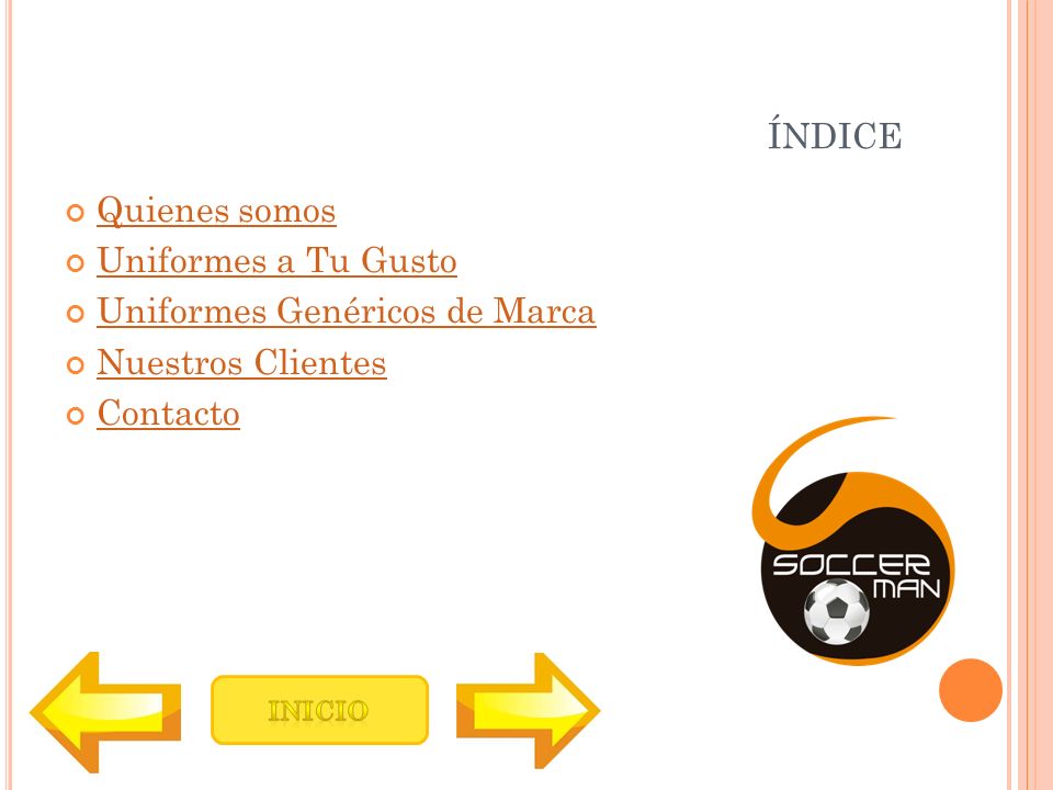 índice Quienes somos Uniformes a Tu Gusto Uniformes Genéricos de Marca