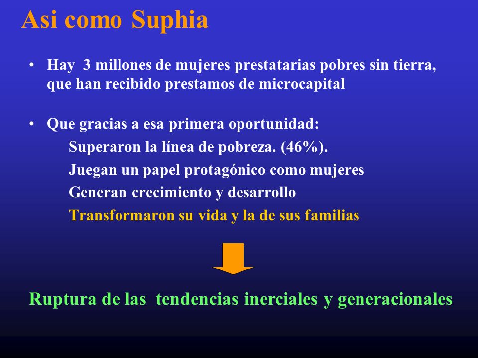 Asi como Suphia Ruptura de las tendencias inerciales y generacionales