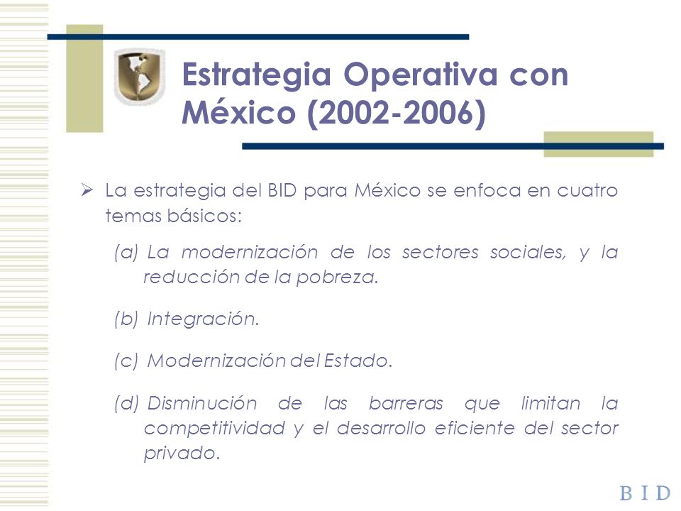 Estrategia Operativa con México ( )