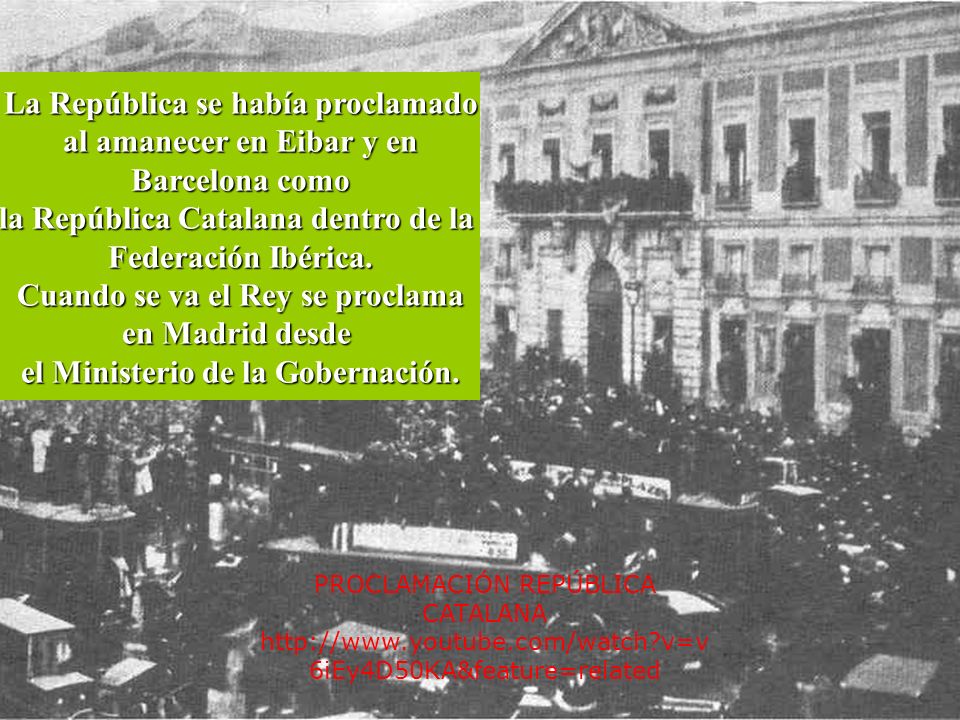 La República se había proclamado al amanecer en Eibar y en
