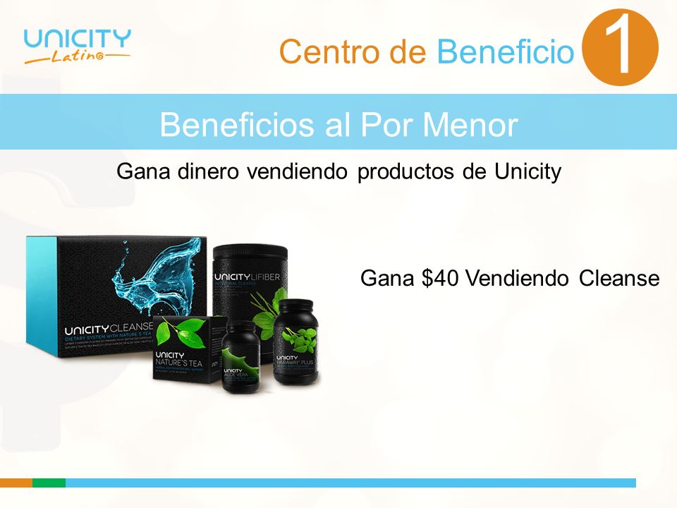 1 Centro de Beneficio Beneficios al Por Menor