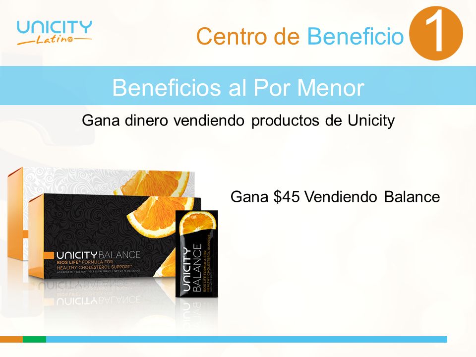 1 Centro de Beneficio Beneficios al Por Menor