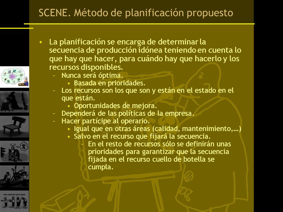 SCENE. Método de planificación propuesto