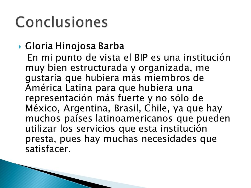 Conclusiones Gloria Hinojosa Barba